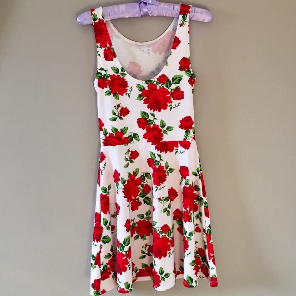 Rose Pattern Dress